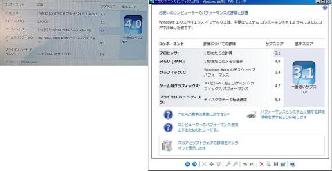 Core i5-520MのL412とX100eの比較
