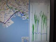 高度と速度表示。