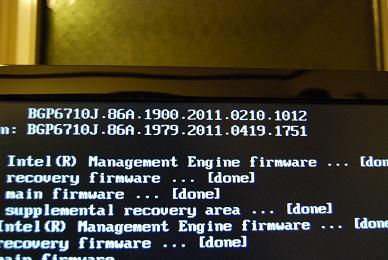 BIOSのアップデートをしてみました。