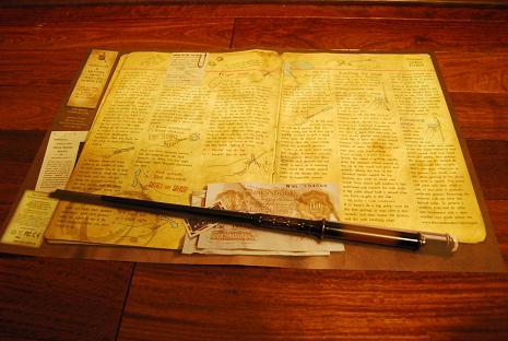 ケースの中には、宝の地図ではなく、魔法(の杖)の使い方