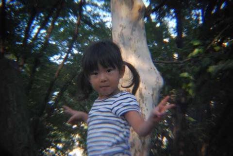 振り向いて、ピース!