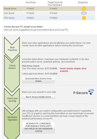 3DMark Vantageでの評価。ドライバの更新情報が出た。