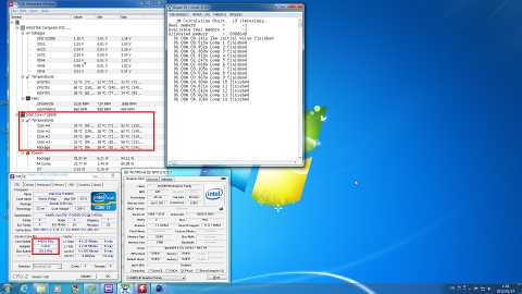 Super PIも43倍で稼動。CINEBENCHほどの発熱はない。