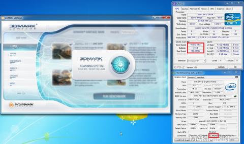 3DMARK VANTAGEの起動 現在は「40倍」の「103MHz」で常用中