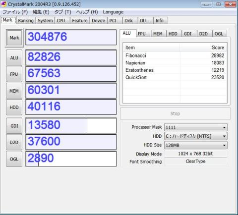 i5-3570KのCM2004R3のスコアはこんなもの