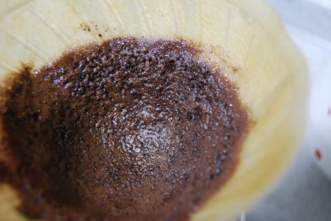 フィルター全体が泡まみれ