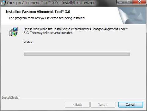 インストール中画面