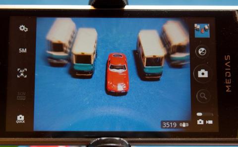 ズームアップレンズ撮影中