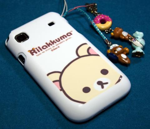 奥さんの Galaxy Sに装着