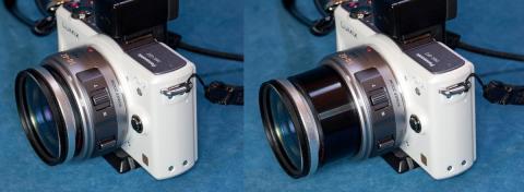 左:電源OFF時 右:電源ON時