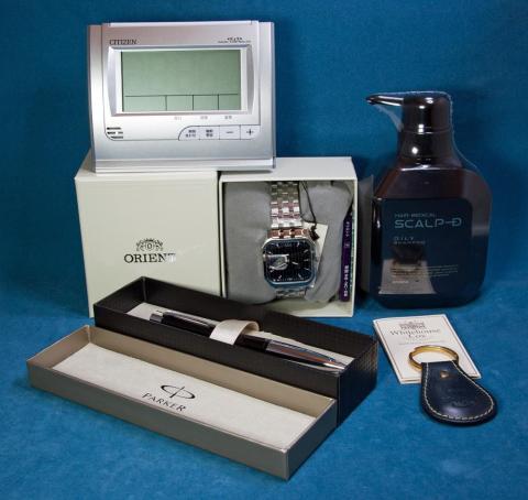 メンズ腕時計ファッションの箱内容物