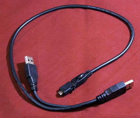 Y字ケーブルに接続