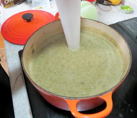 既にある程度かき混ぜ後ですが...