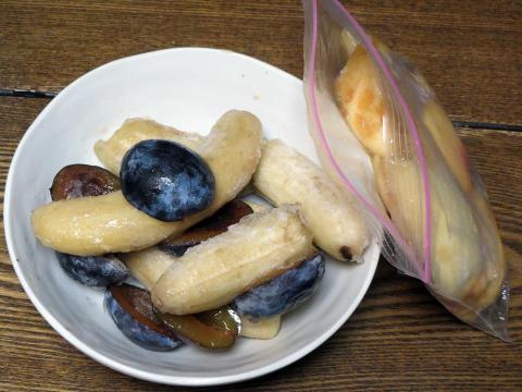 バナナ・プルーン・桃