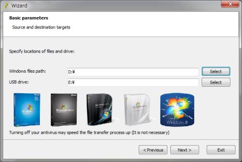 DVDやメモリを検出して表示されるのではなくドライブレター固定なので環境に合わせて要変更