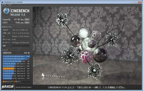 Open GLは超越、CPUも結構近い!