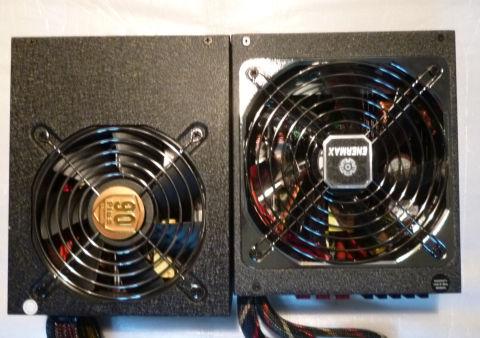 R9(左)は長いくせにファン径が小さい