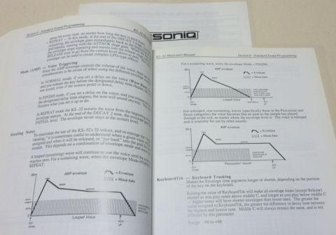 エンベロープフィルター調整などシンセサイザーならではの調整も可(記載は全部英語だが><)
