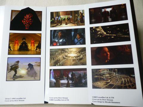 カバーの折り返し部分には同様に映画のシーンが..