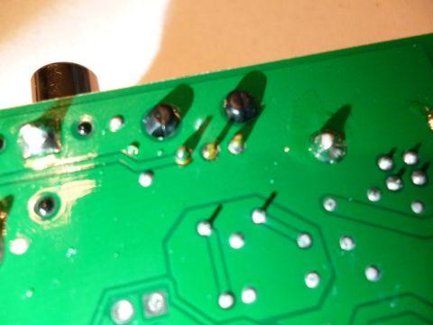 ハンダ付け終了(判りづらい...(^^ゞ)