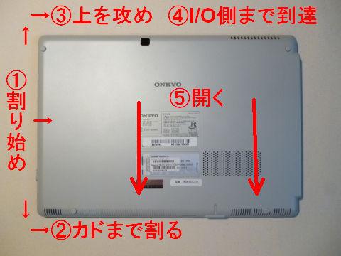 こういう順序で割っていく