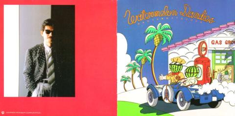 ジャケットは涼しげなスイカ人間??