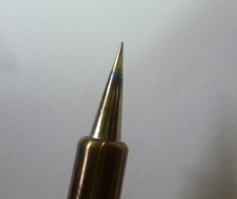 使ったあともスルドイままのコテ先