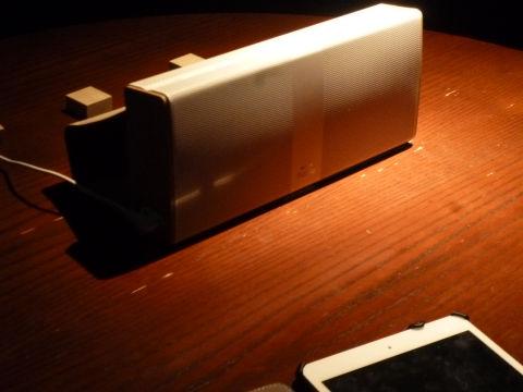 ウッドブロックをかませると音が立つ