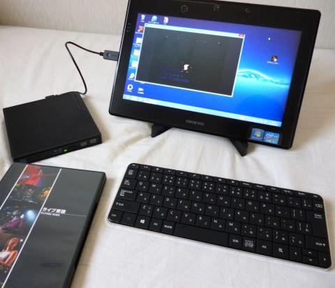 DVDビデオ、ウインドウ形式で再生中