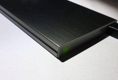 USB 2.0接続時は緑LED