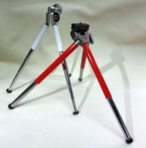 脚の接地する3点が広く安定している