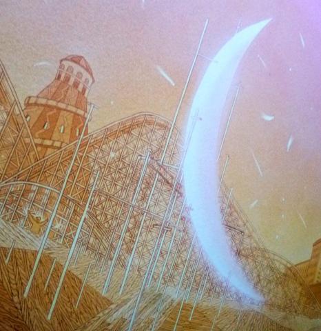 おつきさまと遊園地?(拡大します)