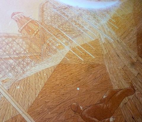 地面?の書き込みがものすごい(拡大します)