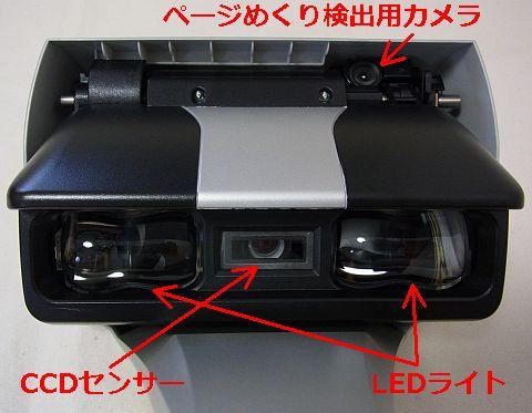 スキャナ部分は上部にある
