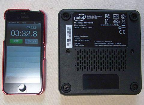 3分半でPCの出来上がり。まさに3分クッキング。