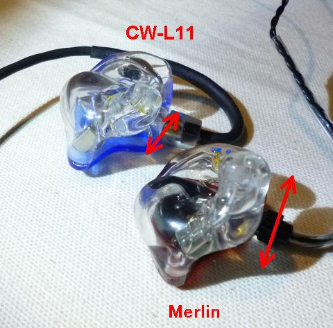 Merlinの方が奥まで突っ込まれる。