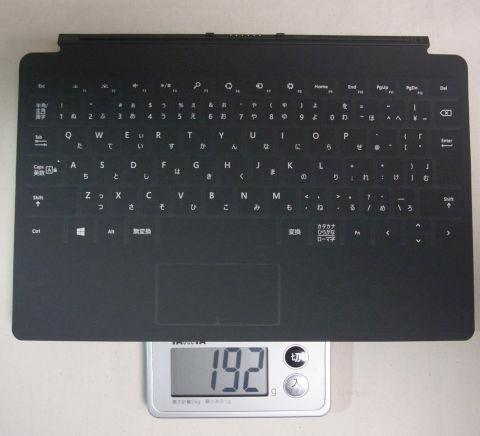 公称190g、実測192g。