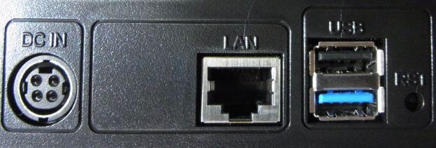 GbLAN✕1、USB2.0✕1、USB3.0✕1のインターフェース。