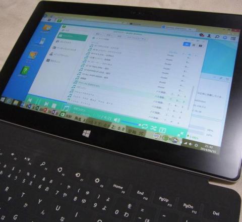ブラウザベースなので、Surface 2(Windows RT機)でも問題なくDSMは働く。
