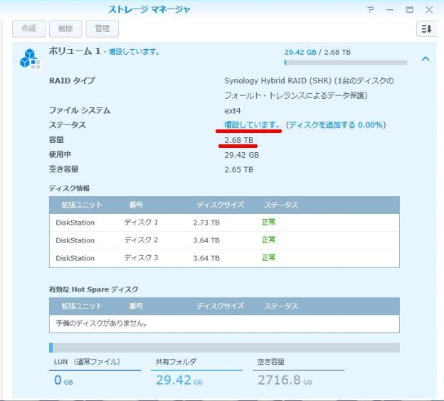 SHR再構成開始。