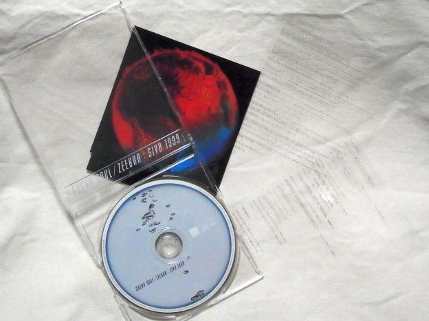 スリムCDに直接書かれた題名、フィルムに印刷された燃える地球、透明のフィルムに印刷された歌詞カードと装丁凝りすぎw