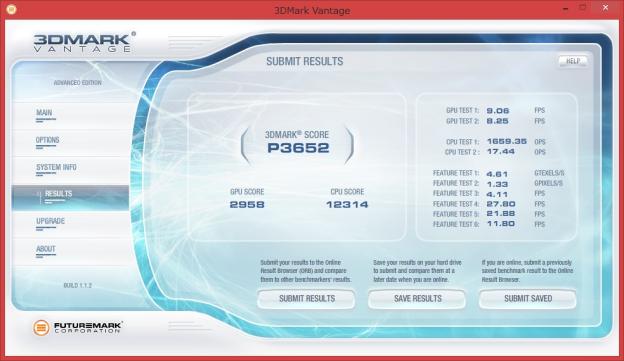 3DMark VantageのCPUスコアとして最高到達点。