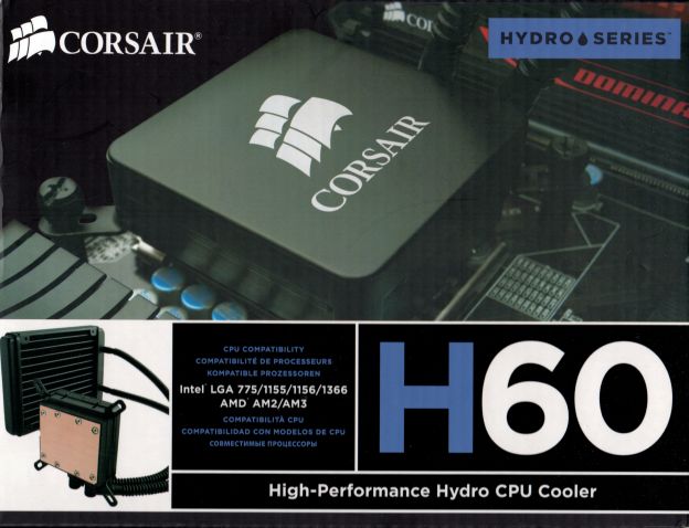 CORSAIRの簡易水冷H60の旧パッケージ