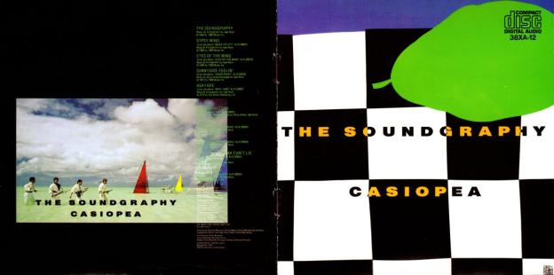 裏ジャケは海の中での撮影。楽器へのダメージはどうなんだ..(^^ゞ