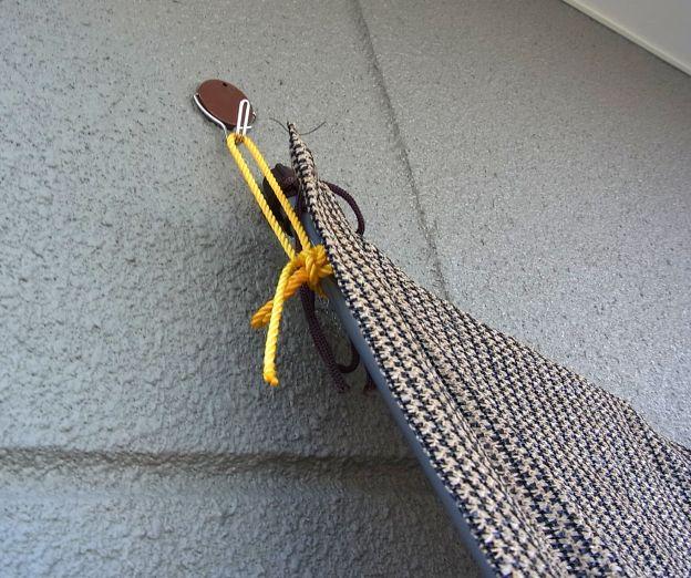 これでよしず本体の横揺れもなし!