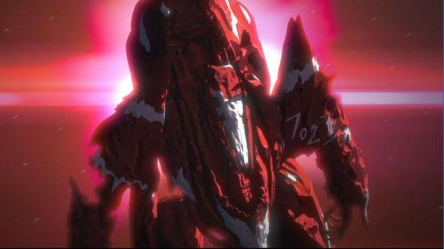 閑の乗っていた702号機を模した不気味な奇居子