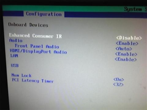 DH67CFのオーディオ/HDMI・Dis/LAN/USBの有効無効が設定できます。