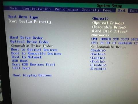 Bootに関する設定です。