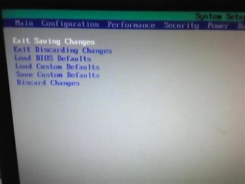 BIOSの設定変更を反映するか否か等を設定できます。