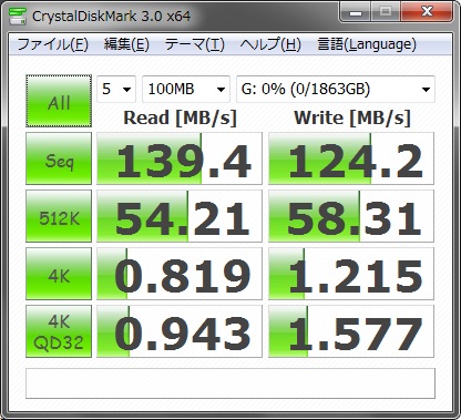 USB3.0接続時